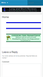 Mobile Screenshot of longandshortreviews.com